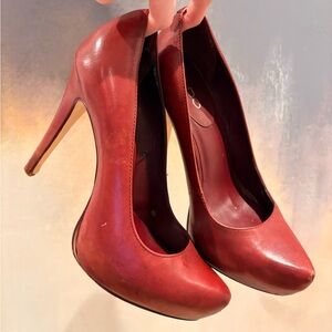 Aldo Leather Red Heels